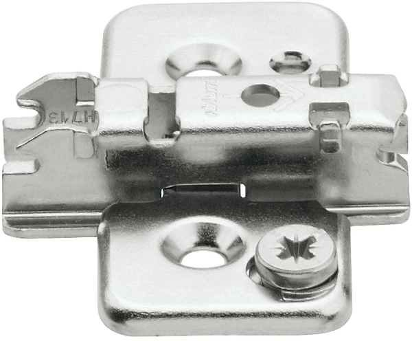 Blum Clip-Montageplatte m. Excenter-HV  Kreuzform 3mm Distanz f. Spax 173H7130