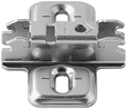 Blum Clip-Montageplatte HV oval. Schraubloch 3mm Distanz stahl 173L6130