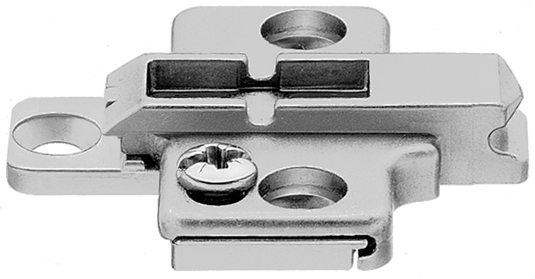Blum Clip-Montageplatte f. Spax Kreuzform HV 0mm Distanz vernickelt 175H7100