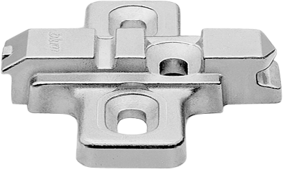 Blum Clip-Montageplatte HV oval. Schraubloch 0mm Distanz Zinkdruckguß 175L6100