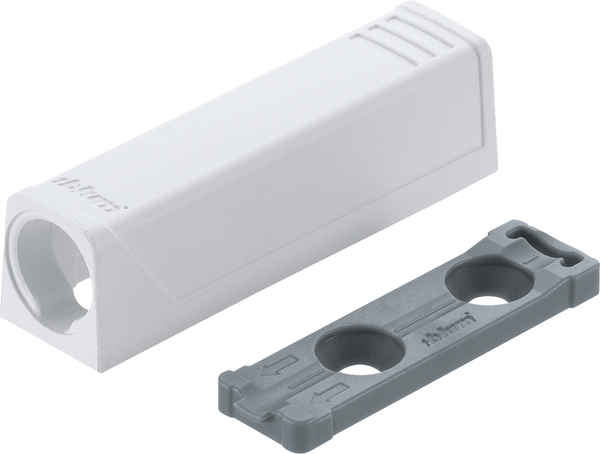 Blum TIP-ON Adapterplatte für Türen, gerade (20/17 mm), Kurzversion, 956.1201