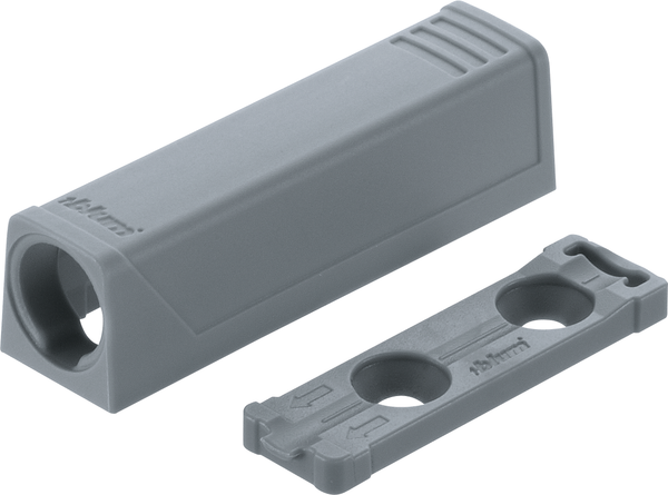 Blum TIP-ON Adapterplatte für Türen, gerade (20/17 mm), Kurzversion, 956.1201